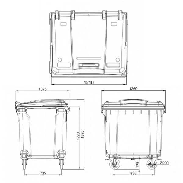 ESE Jäteastia 1100L