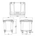 Jäteastiat 1100L