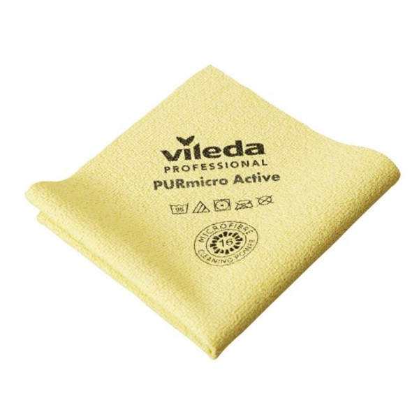 Vileda PURmicro Active mikrokuitupyyhe keltainen