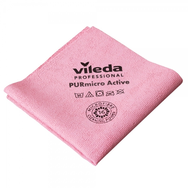 Vileda PURmicro Active mikrokuitupyyhe punainen