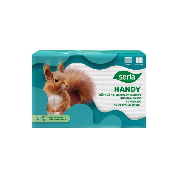 Käsipyyhepaperi Serla Orava Handy 2-kerroksinen valkoinen