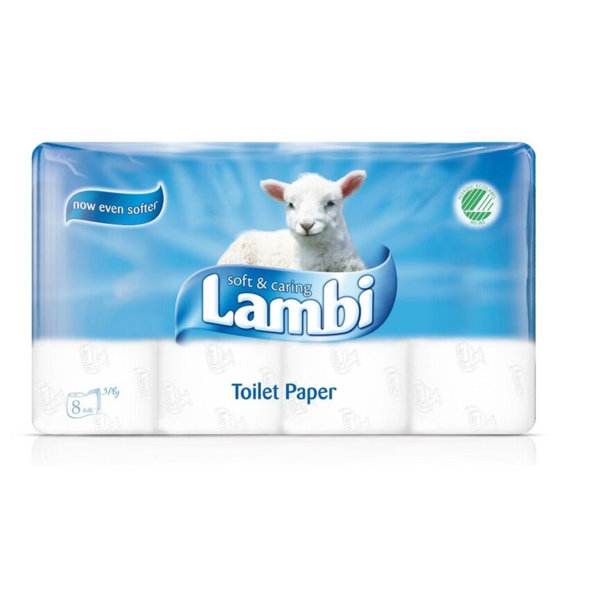 Lambi WC-paperi 8rl valkoinen