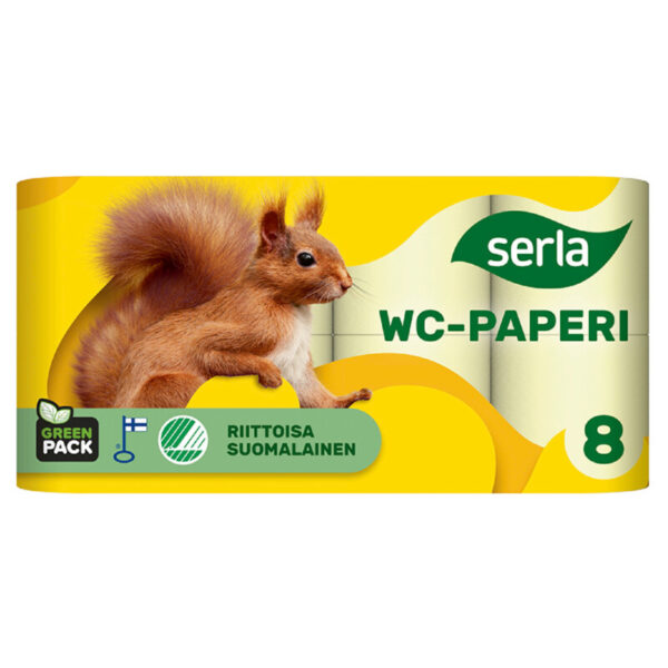 Serla Orava wc-paperi 3-kerroksinen keltainen